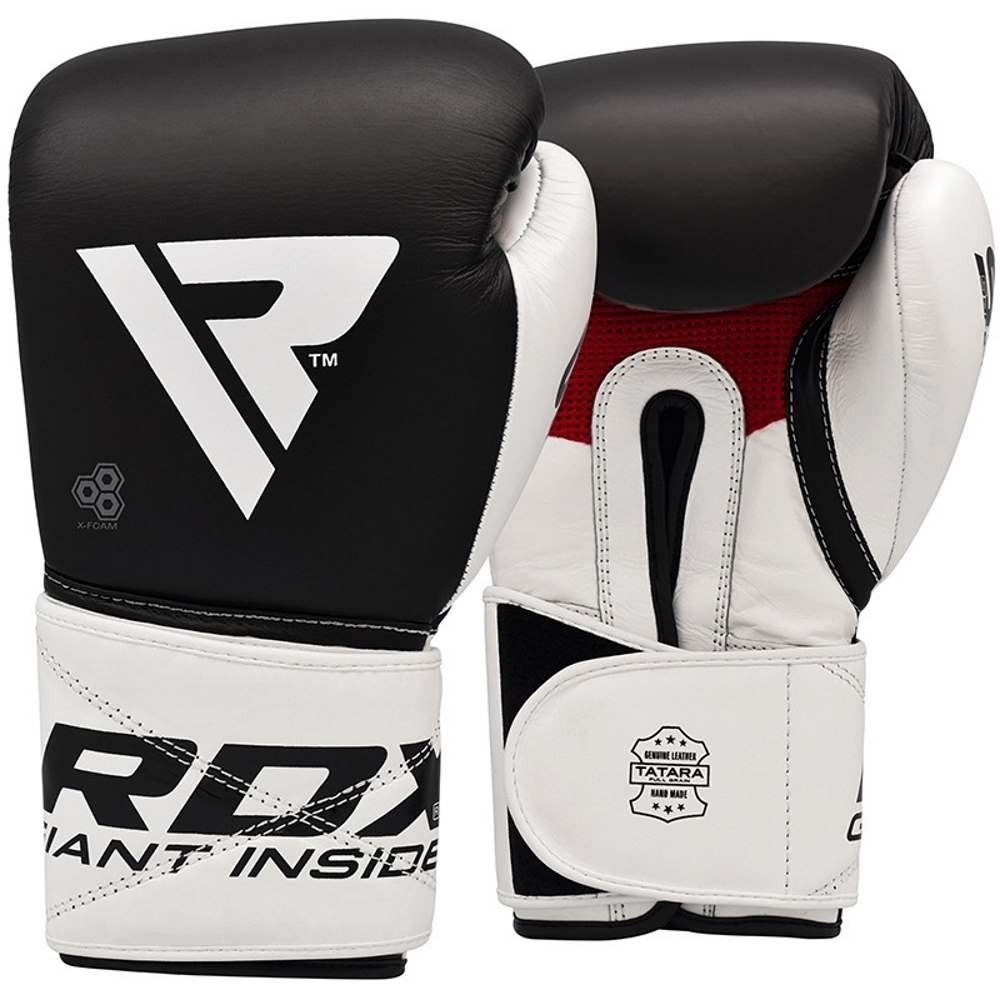 

Перчатки боксерские RDX S5 LEATHER BOXING SPARRING GLOVES черный натуральная кожа 16oz, BGL-S5B