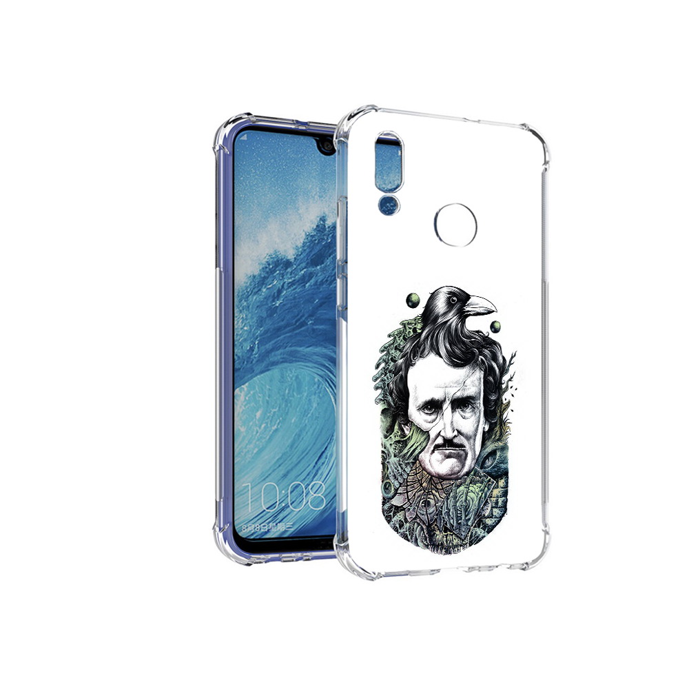

Чехол MyPads Tocco для Huawei P Smart (2019) Эдгар Аллан с вороном, Прозрачный, Tocco
