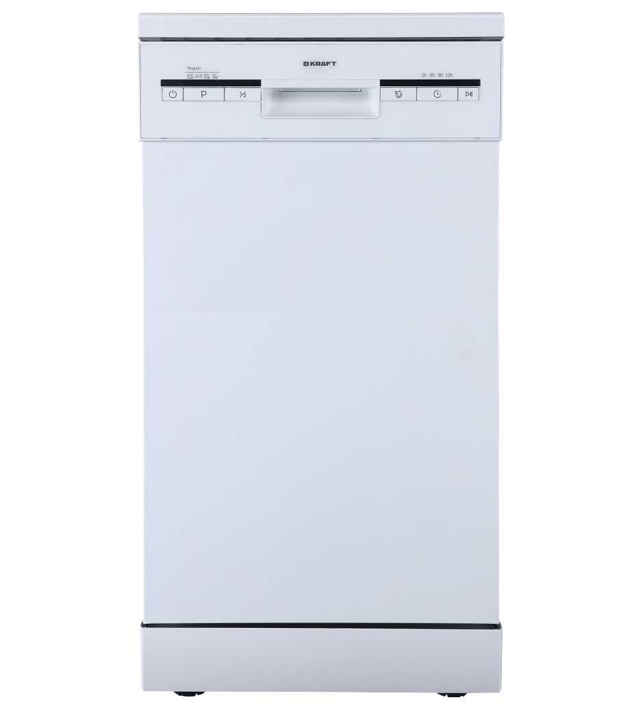 Посудомоечная машина KRAFT KF-FDM454D901W белый ролики верхней корзины комплект для посудомоечной машины для electrolux электролюкс a