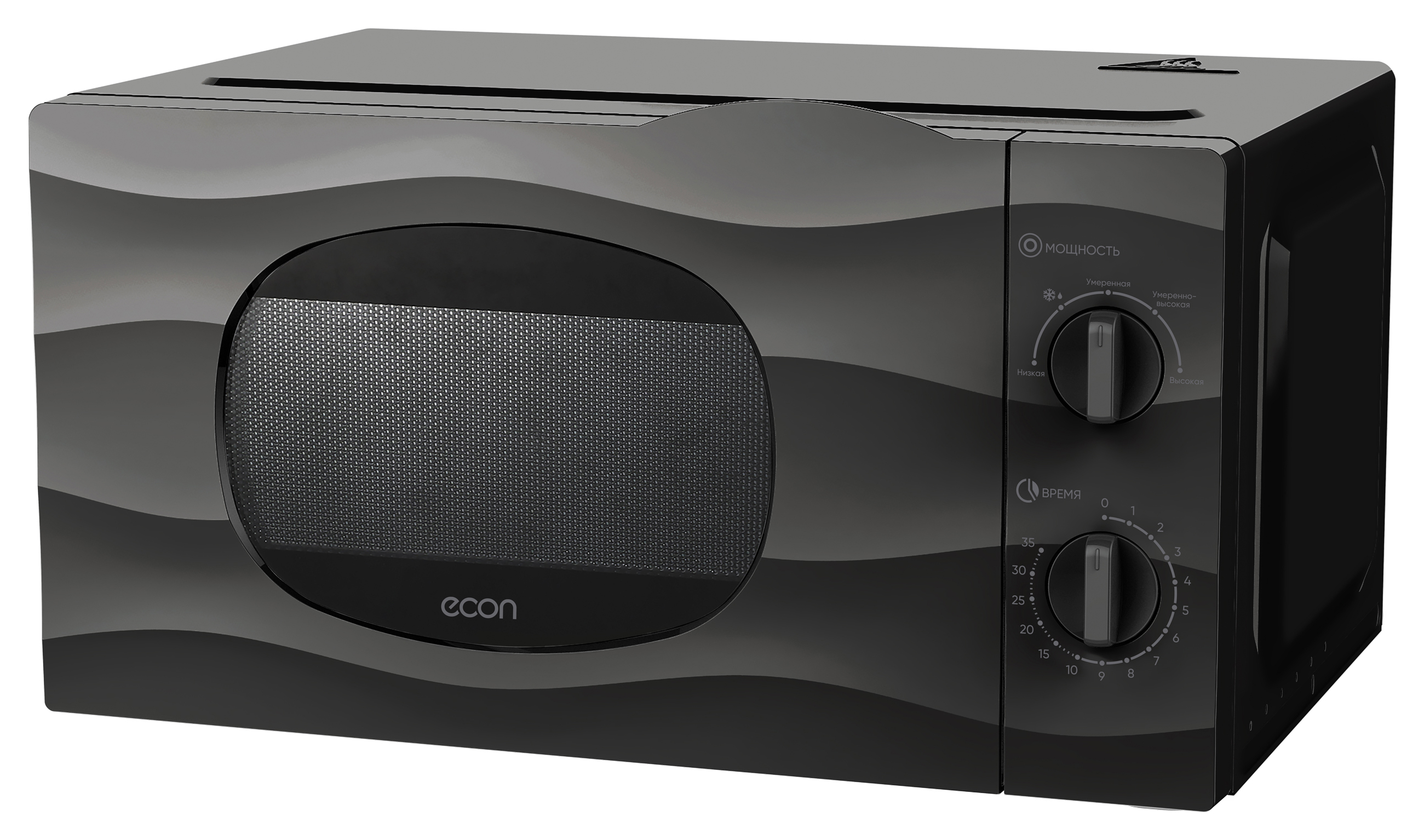 Микроволновая печь соло ECON ECO-2038M черный микроволновая печь соло econ eco 2055t