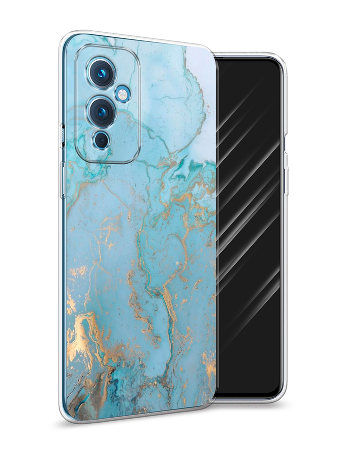 

Чехол Awog на OnePlus 9 LE2110 / ВанПлас 9 LE2110 "Голубой мрамор рисунок", Разноцветный, 152750-3