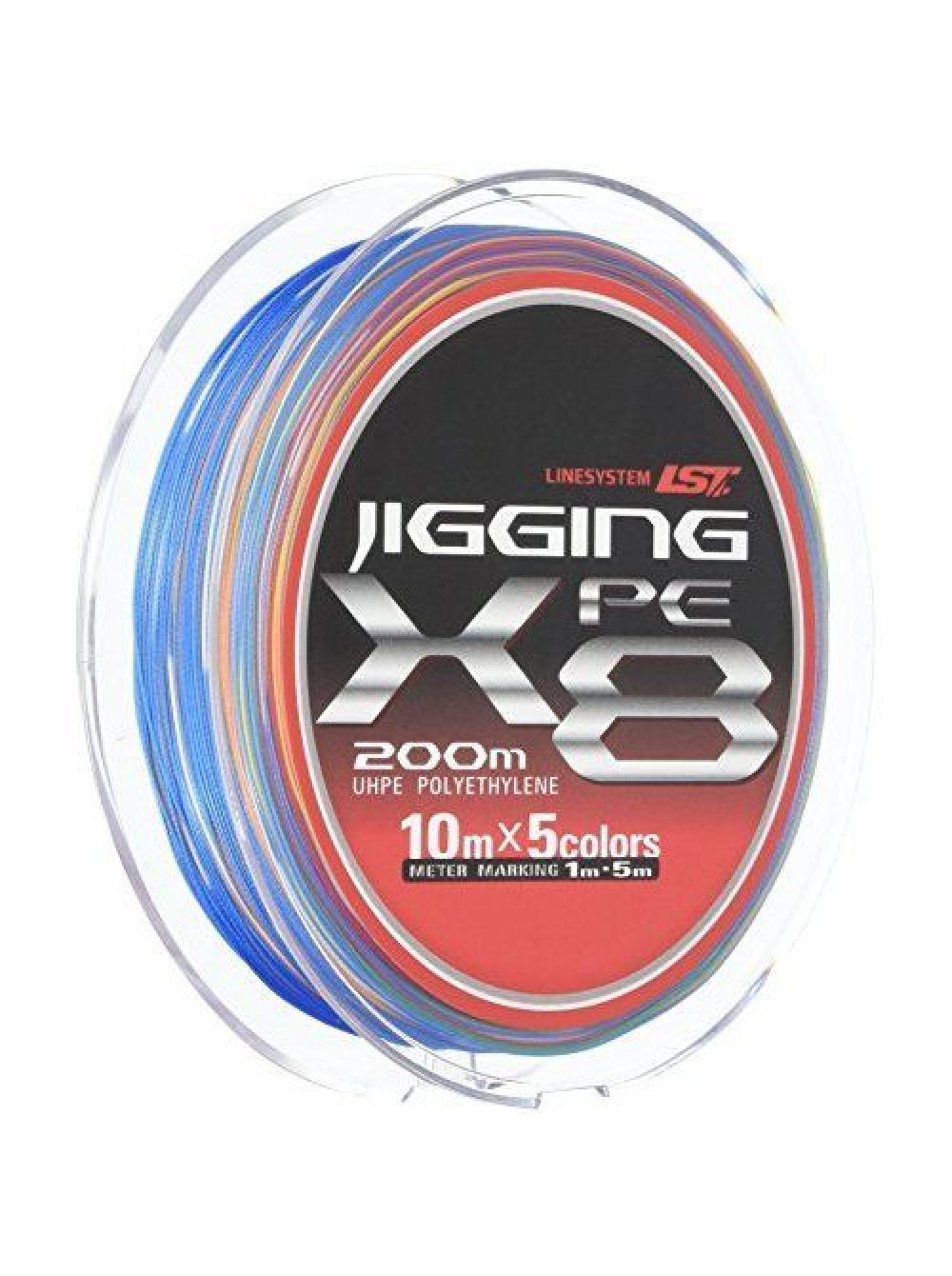 фото Леска плетеная linesystem jigging 0,205 мм, 200 м, 4 кг, multicolor, 1 шт. higashi