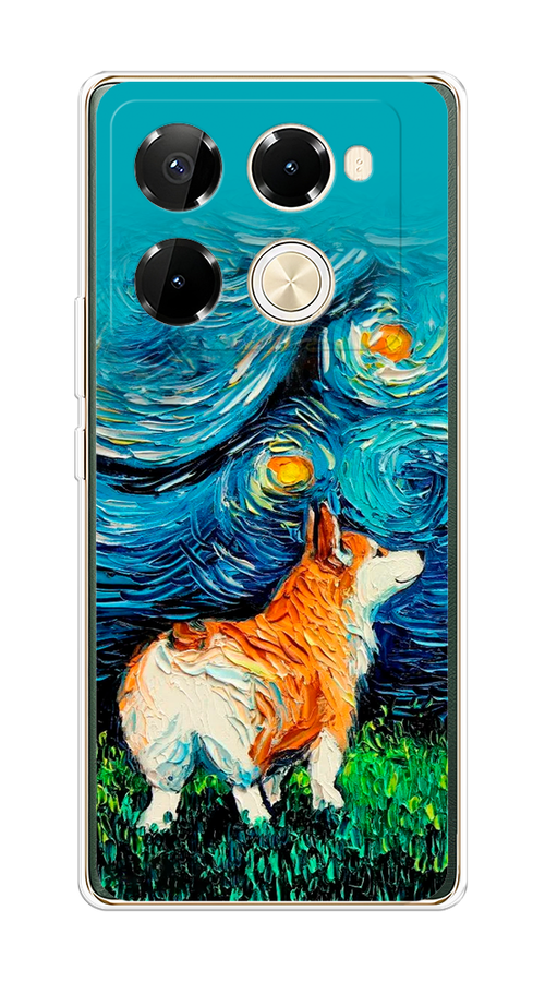 

Чехол на Infinix Note 40 Pro 5G/Note 40 Pro Plus "Корги звёздная ночь", Коричневый;белый;зеленый, 3105950-1