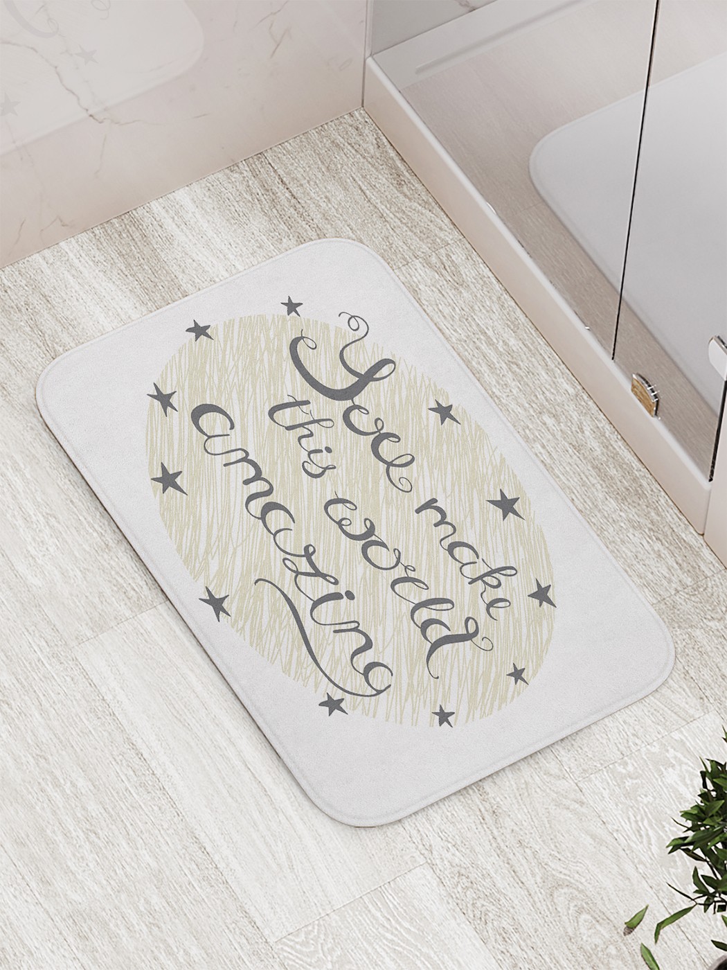 

bath_87237 Коврик противоскользящий для ванной, сауны, бассейна, 77х52 см
