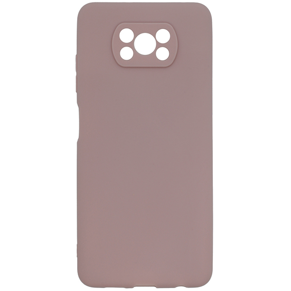 

Силиконовый чехол для Xiaomi Poco X3 Soft Matte с защитой камеры Пыльно розовый