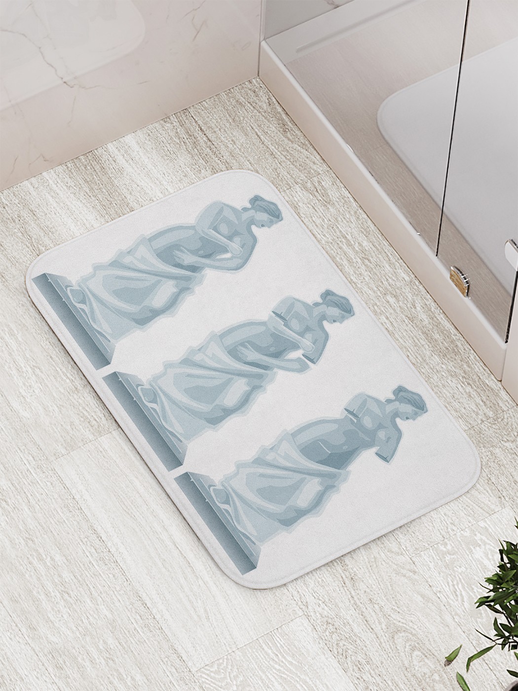 

bath_87177 Коврик противоскользящий для ванной, сауны, бассейна, 77х52 см