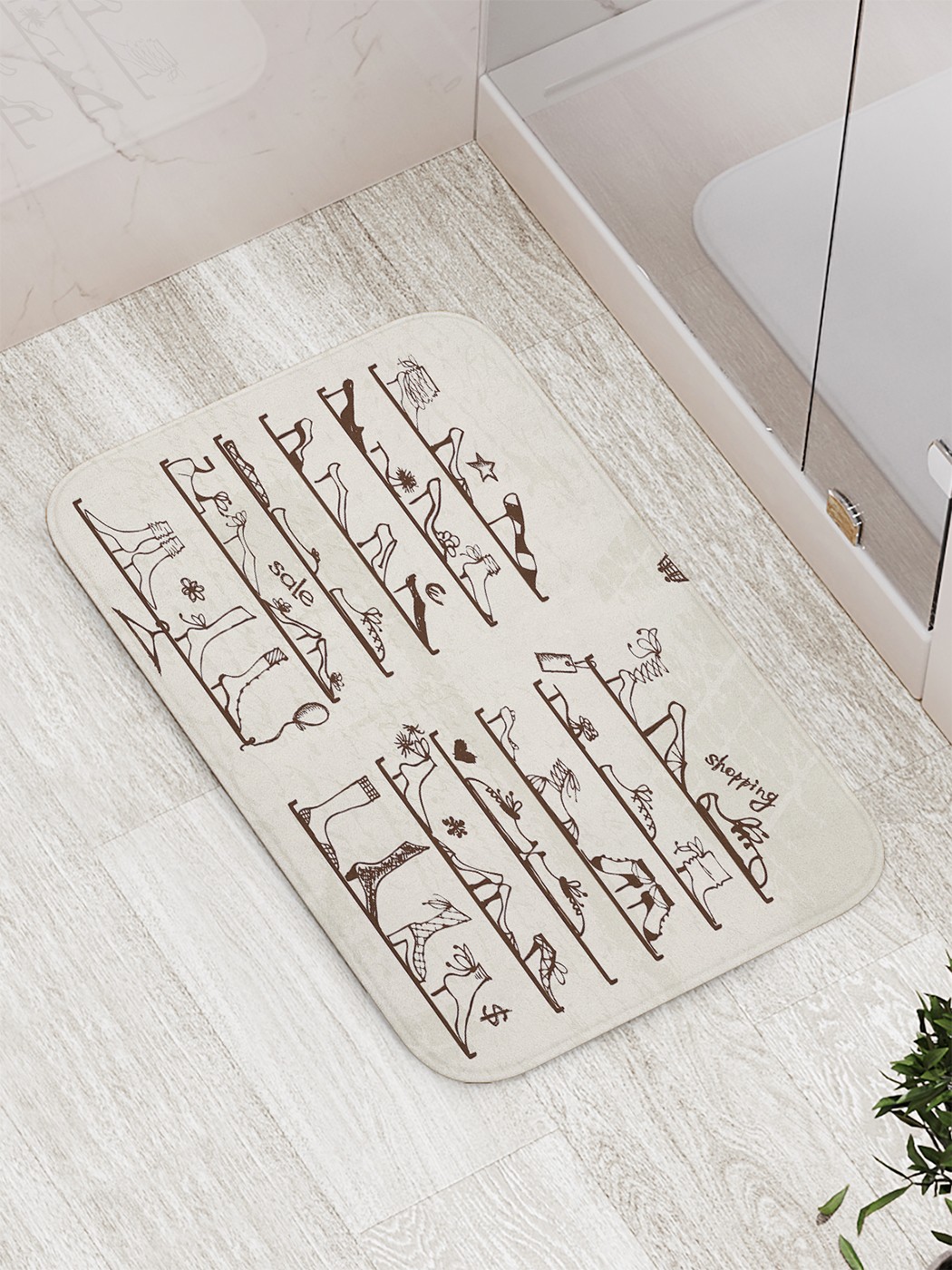 

bath_87151 Коврик противоскользящий для ванной, сауны, бассейна, 77х52 см