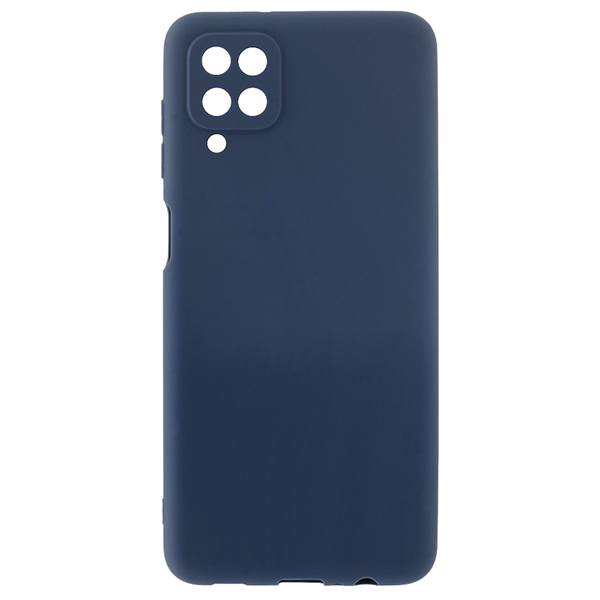 

Силиконовый чехол для Samsung Galaxy A12 Soft Matte с защитой камеры Синий