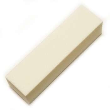 Белый блок для шлифовки и полировки ногтей 0586