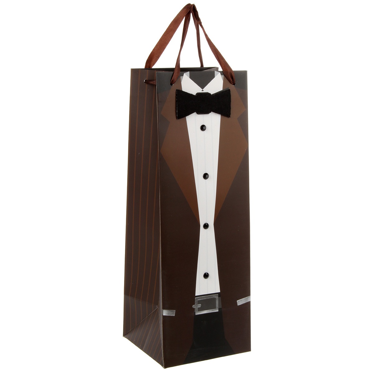 

Пакет подарочный, для бутылки, 13x37x12,5 см, Пакеты / Для бутылок