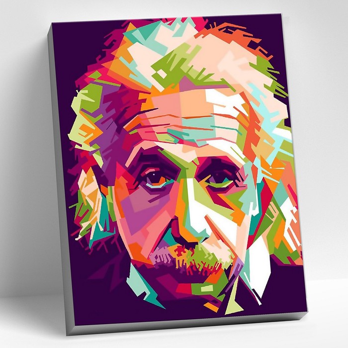 

Molly Картина по номерам 40 x 50 см Альберт Энштейн 22 цвета