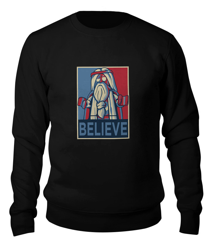 

Свитшот унисекс Printio Believe черный S, Believe