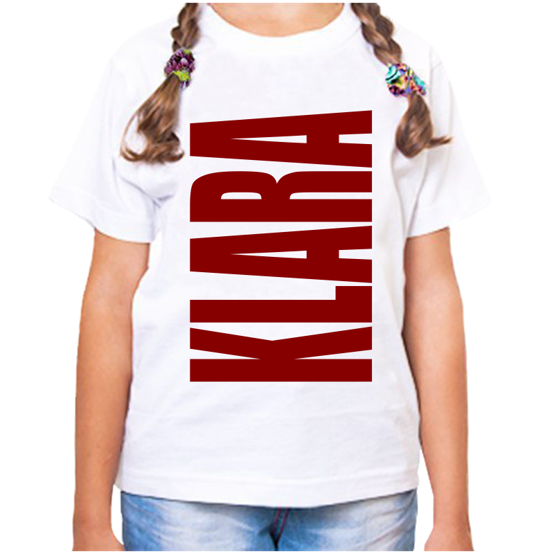 

Футболка девочке белая 22 р-р клара, Белый, fdd_klara