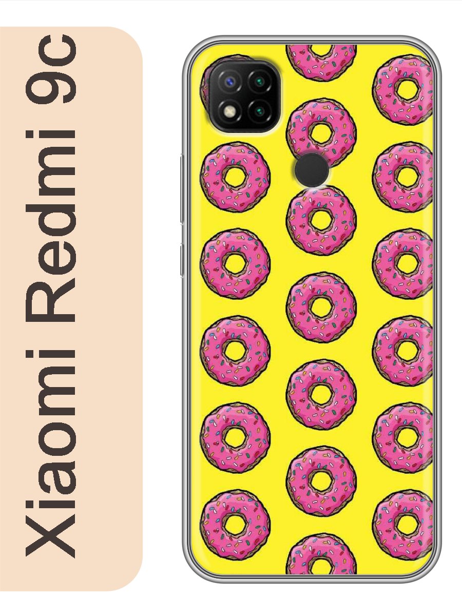 

Чехол на Xiaomi Redmi 9c Пончики симпсоны 049, Прозрачный, red9csimp