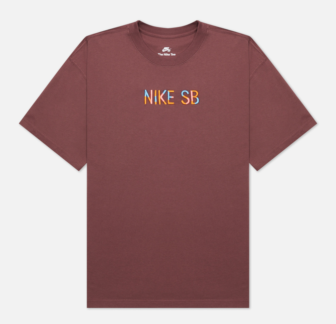 фото Футболка мужская nike sb dj1214 бордовая 2xl