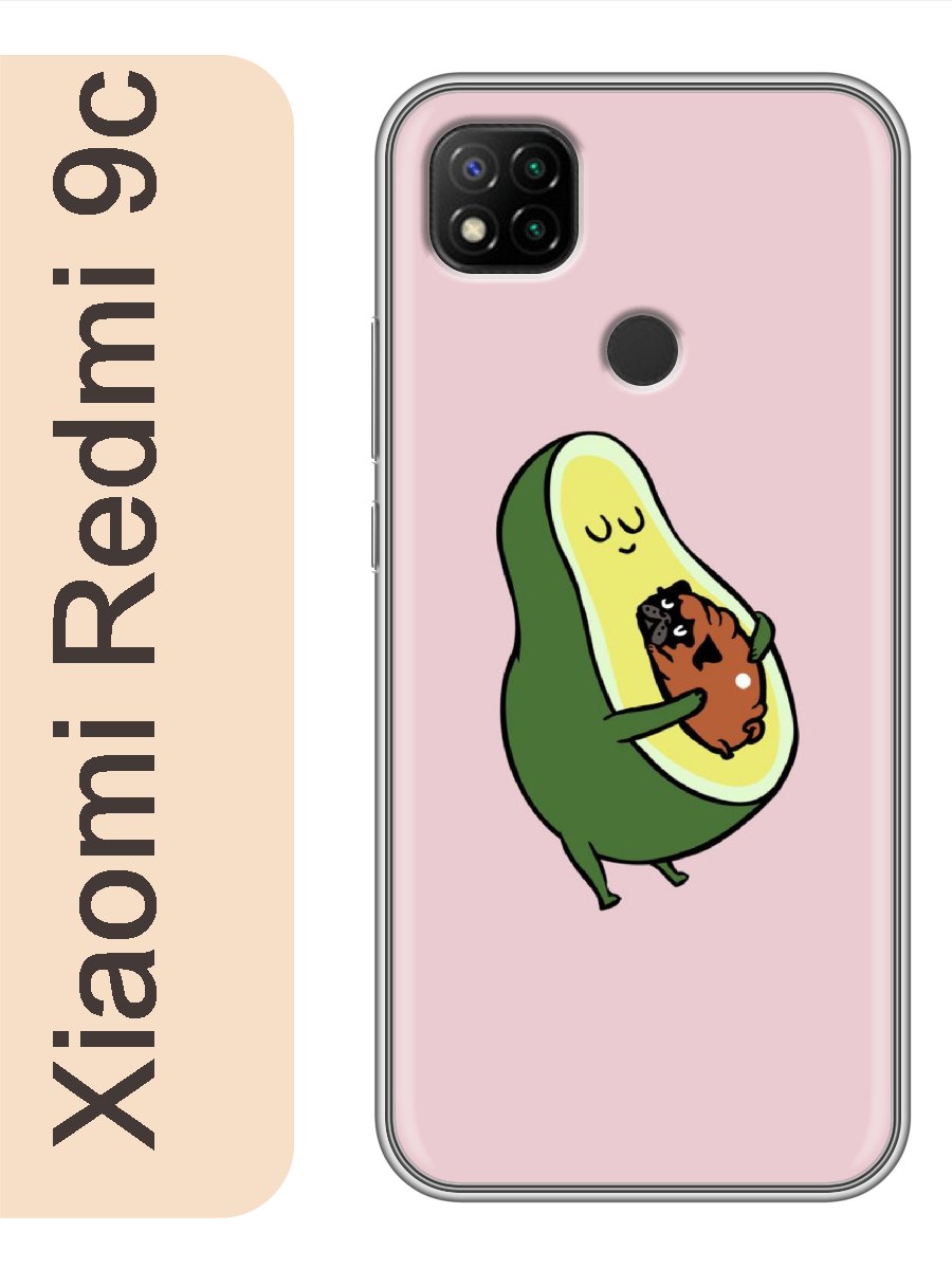 

Чехол на Xiaomi Redmi 9c авокадо 010, Прозрачный, red9cavoc