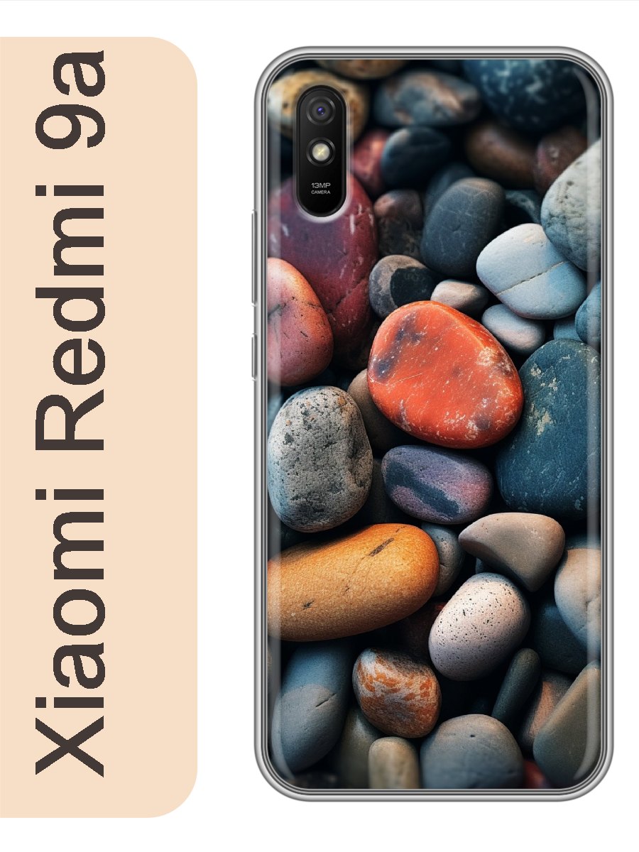 

Чехол на Xiaomi Redmi 9a Камни 977, Прозрачный, red9arzne