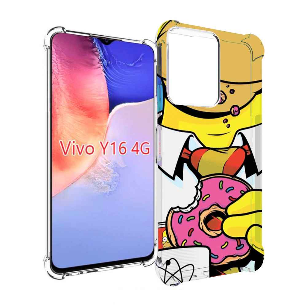 

Чехол MyPads Пончик для Vivo Y16 4G/ Vivo Y02S, Прозрачный, Tocco