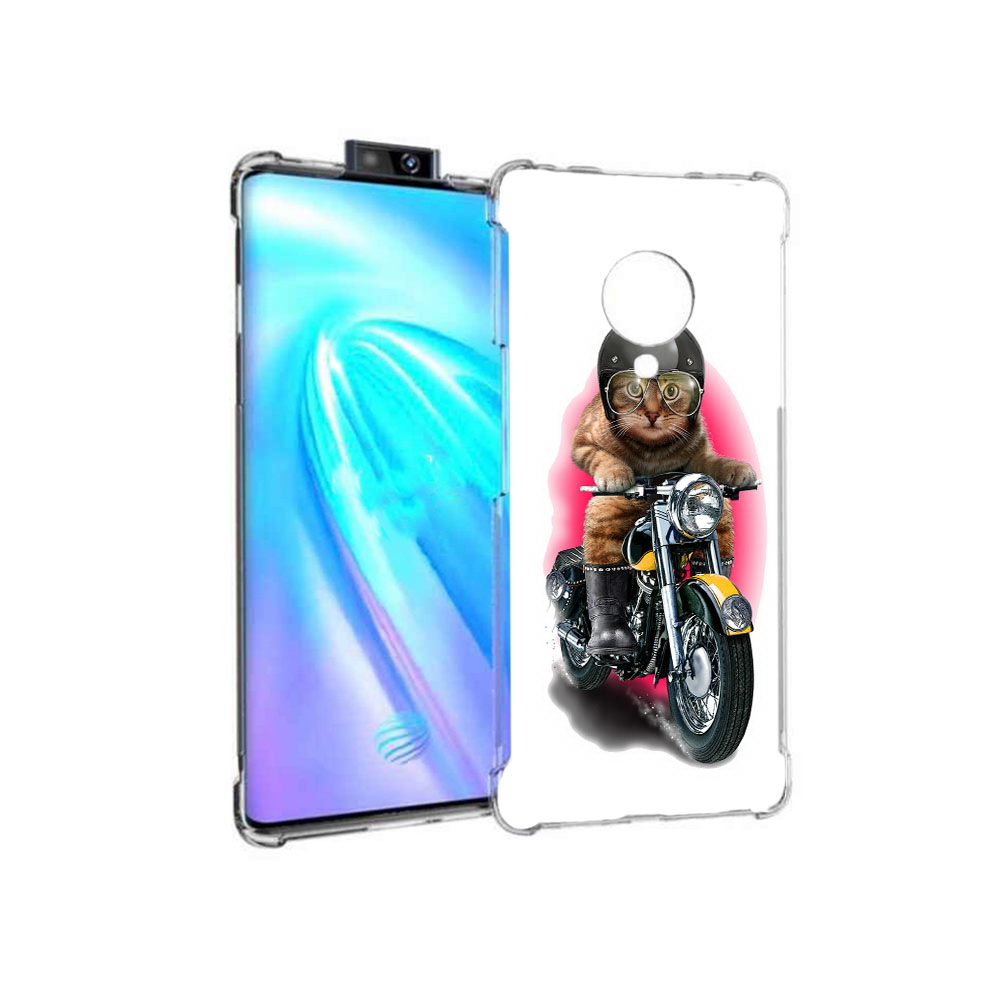 

Чехол MyPads Tocco для Vivo NEX 3 мото-кот (PT136035.381.485), Прозрачный, Tocco