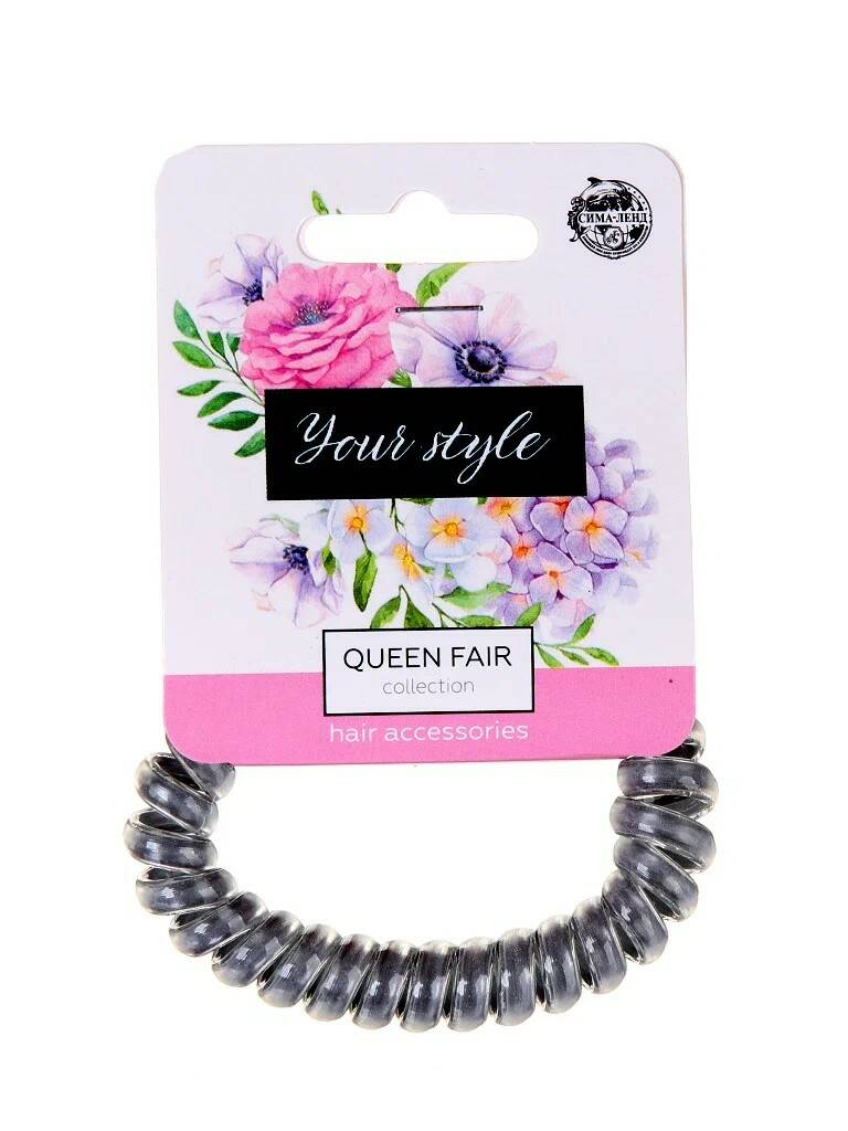 

Резинка для волос Queen Fair Пружинка яркая полоса микс 3501997