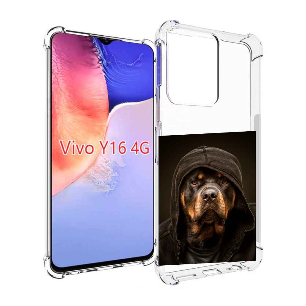 

Чехол MyPads Пес-барбос для Vivo Y16 4G/ Vivo Y02S, Прозрачный, Tocco
