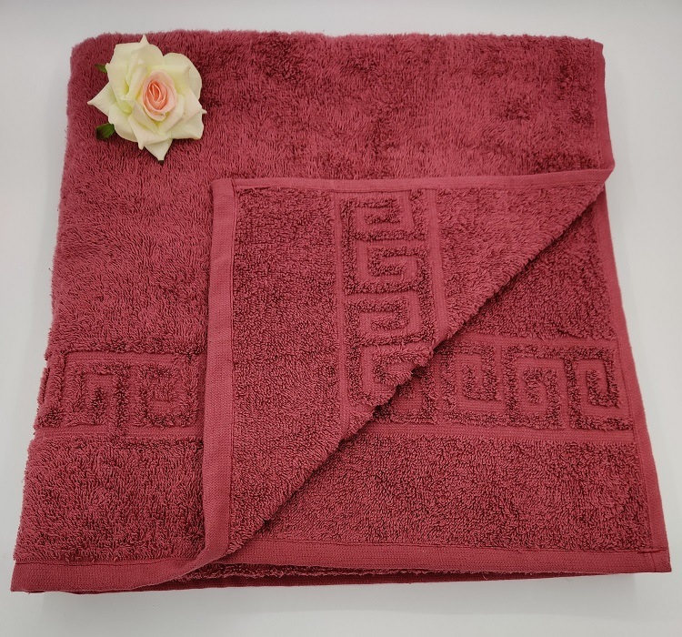 

Полотенце махровое VS Текстиль70x140, ВИННЫЙ (DECO ROSE)
