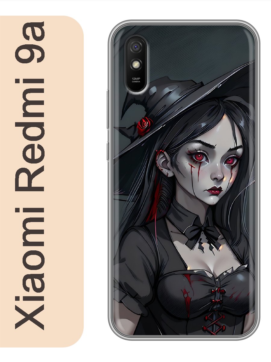 

Чехол на Xiaomi Redmi 9a Ведьма аниме 958, Прозрачный, red9aanim