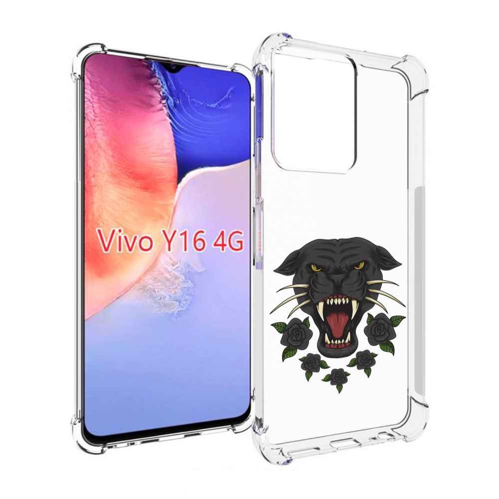 

Чехол MyPads Пантера для Vivo Y16 4G/ Vivo Y02S, Прозрачный, Tocco