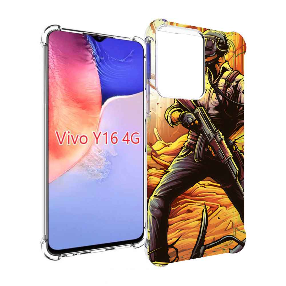 

Чехол MyPads Пабг для Vivo Y16 4G/ Vivo Y02S, Прозрачный, Tocco