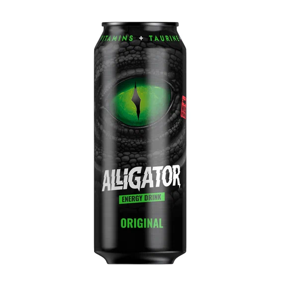 Напиток энергетический Alligator Original газированный, тонизирующий, безалкогольный 450мл