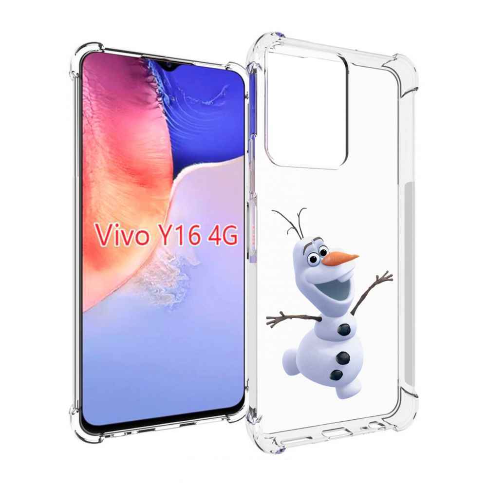 

Чехол MyPads Олаф-холодное-сердце для Vivo Y16 4G/ Vivo Y02S, Прозрачный, Tocco