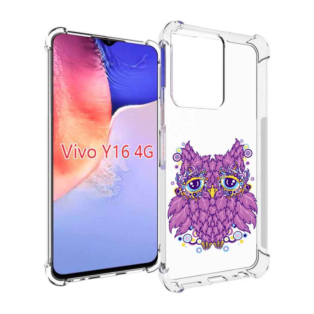 

Чехол MyPads Розовая сова для Vivo Y16 4G/ Vivo Y02S, Прозрачный, Tocco