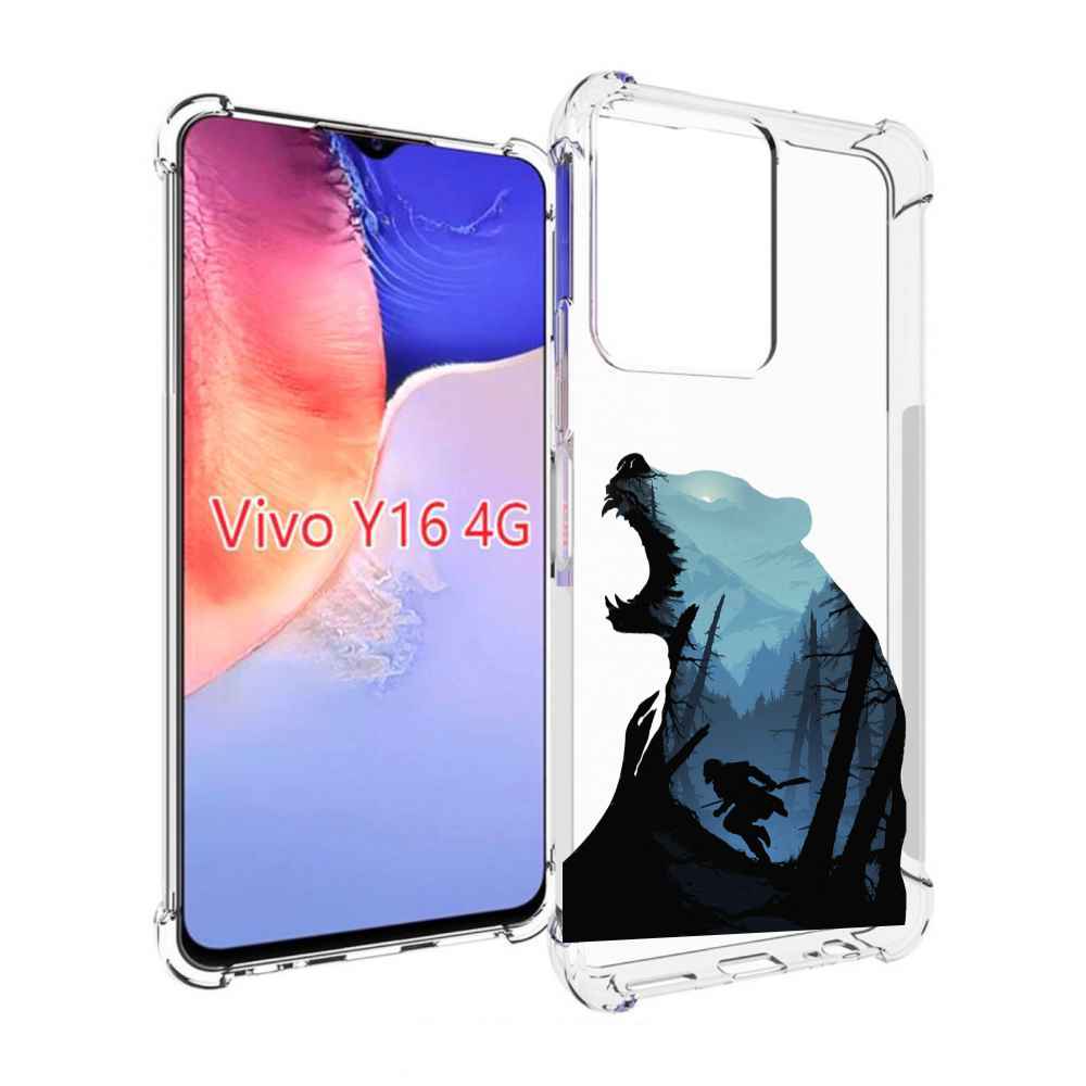 

Чехол MyPads Ночной-медведь для Vivo Y16 4G/ Vivo Y02S, Прозрачный, Tocco