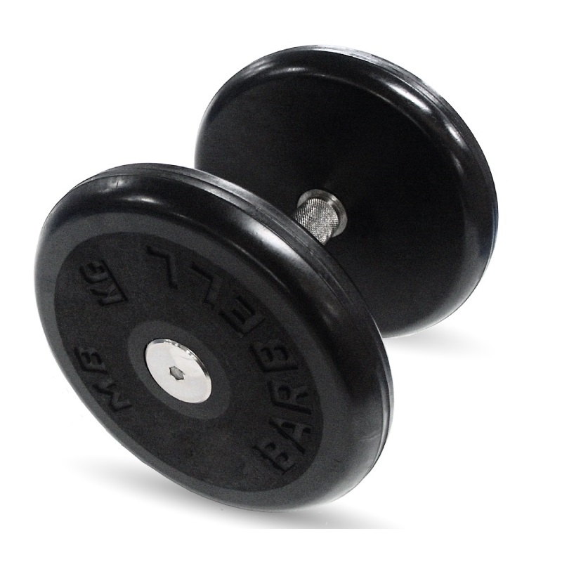 фото Гантель barbell 7 кг классик с вращающейся ручкой хром mb barbell