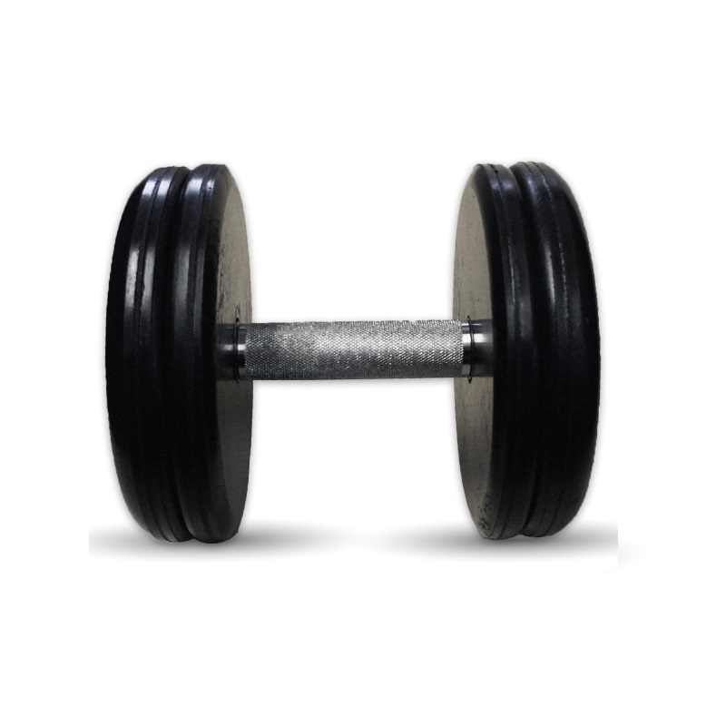 фото Гантель barbell 23 кг классик с вращающейся ручкой хром mb barbell