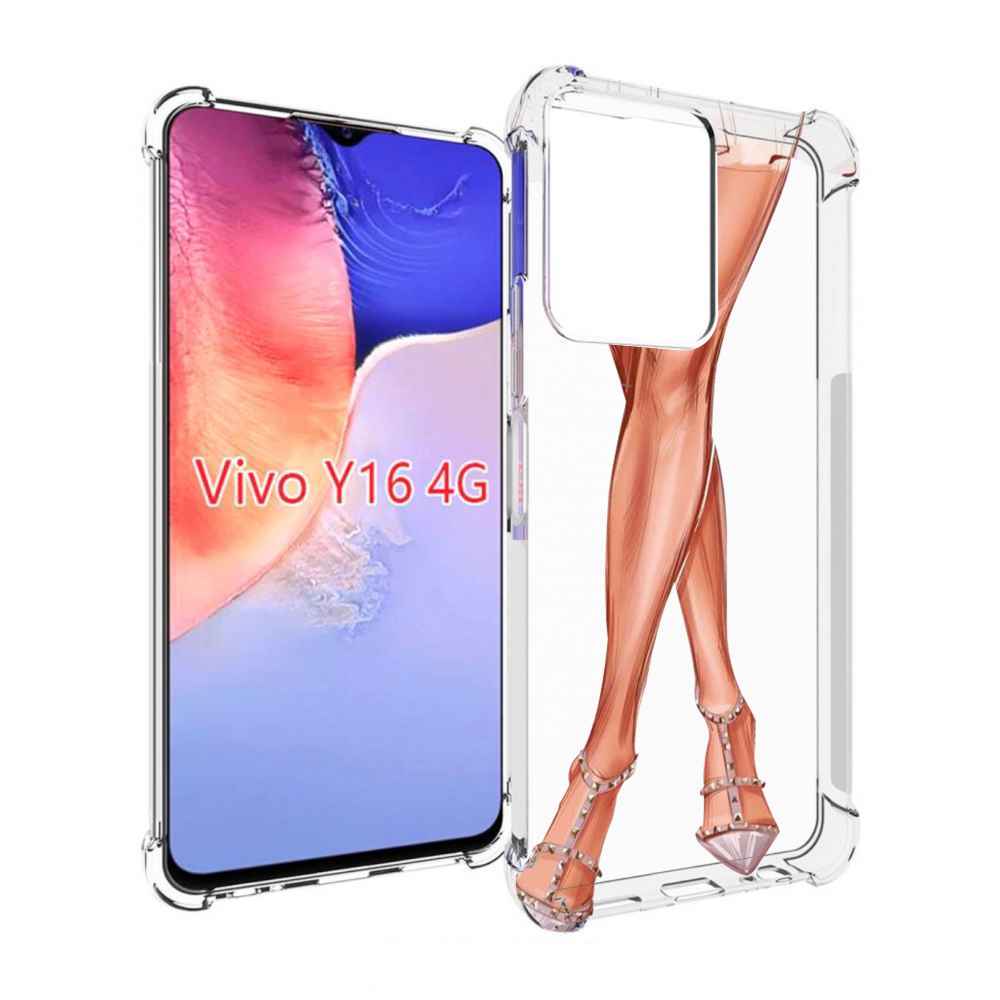 

Чехол MyPads Ножки для Vivo Y16 4G/ Vivo Y02S, Прозрачный, Tocco
