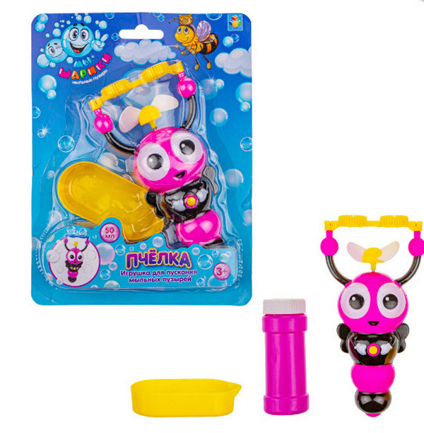 

Игрушка для пускания мыльных пузырей Пчелка, 50 мл 1toy