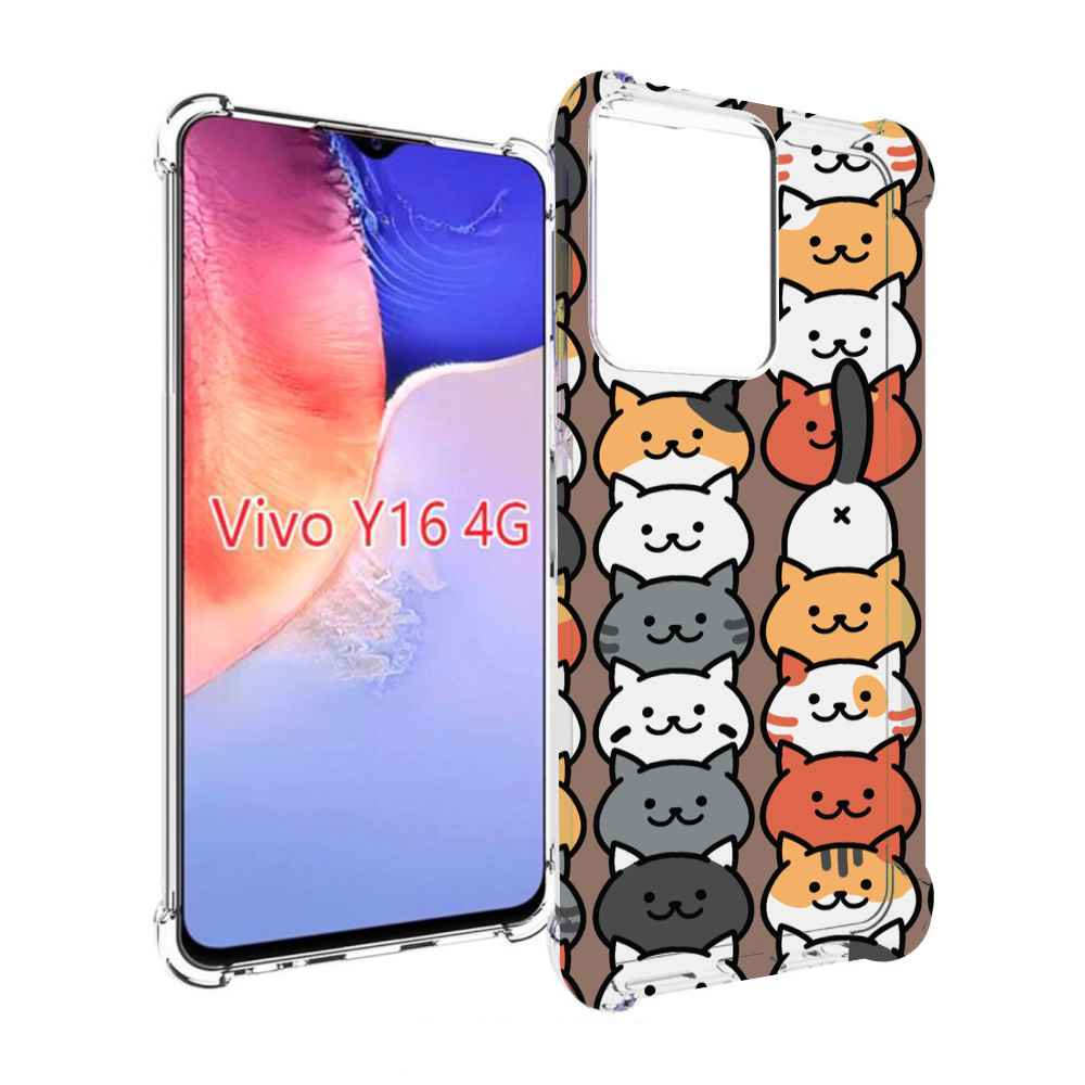 

Чехол MyPads Найди-кота для Vivo Y16 4G/ Vivo Y02S, Прозрачный, Tocco