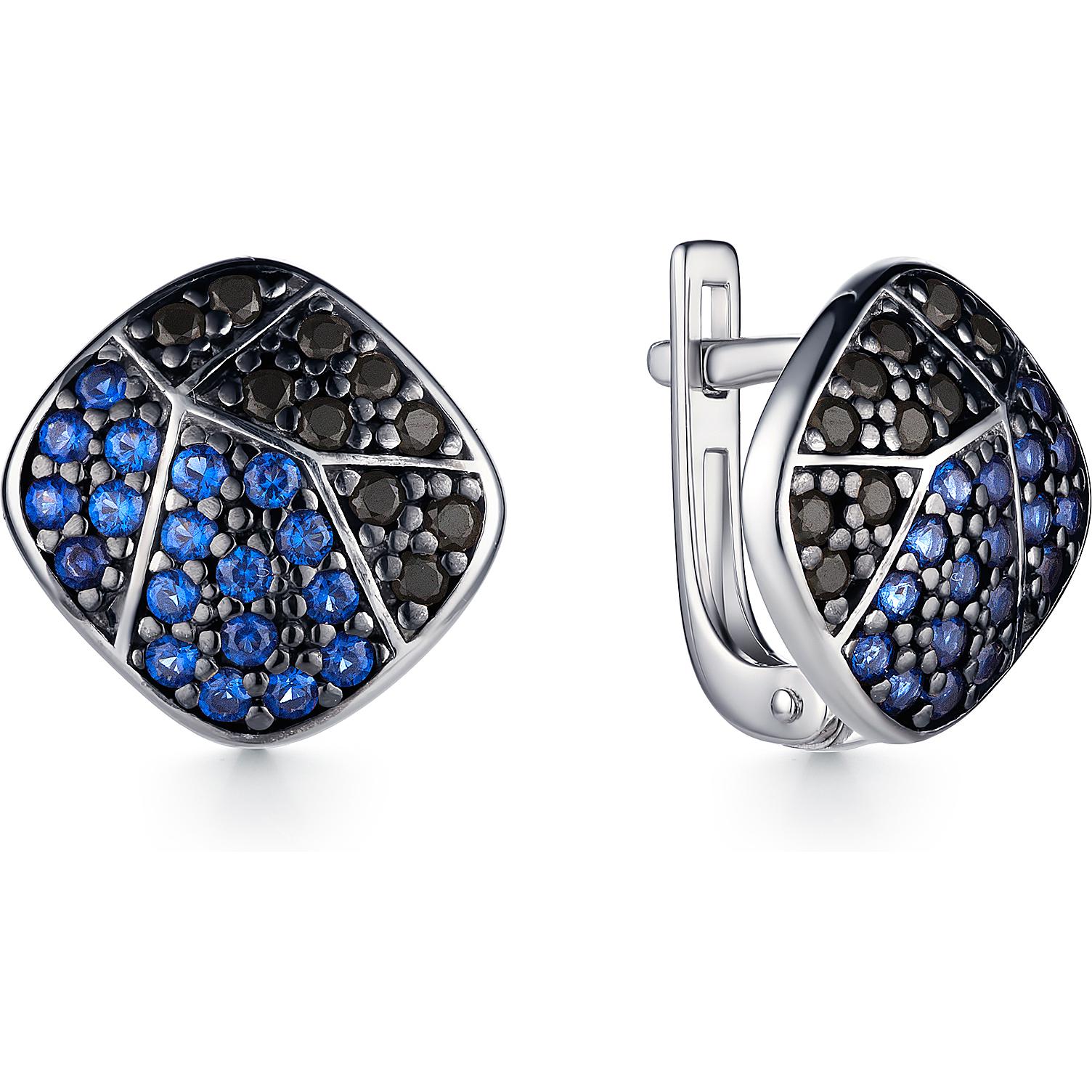 

Серьги женские из серебра АЛЬКОР 02-1300, фианит
