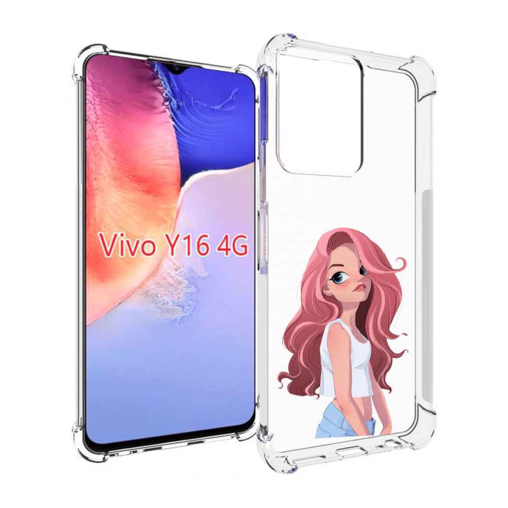

Чехол MyPads Мультяшный-арт-девушки женский для Vivo Y16 4G/ Vivo Y02S, Прозрачный, Tocco