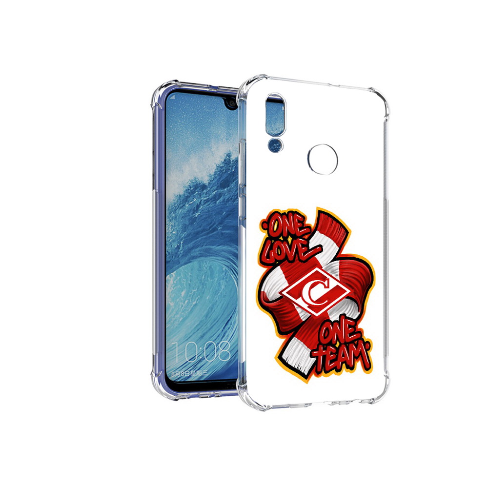 

Чехол MyPads Tocco для Huawei P Smart (2019) ФК спарак 1 любовь, Прозрачный, Tocco