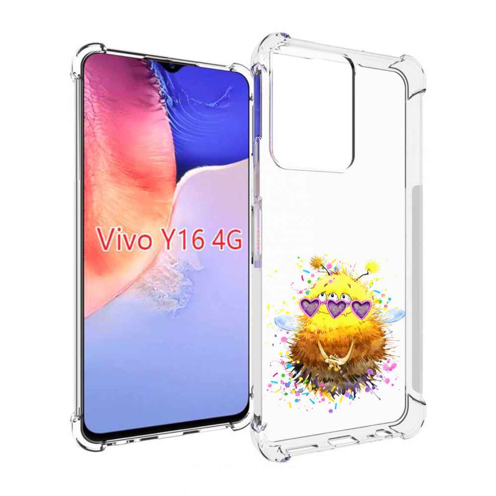 

Чехол MyPads Пушитый шмель для Vivo Y16 4G/ Vivo Y02S, Прозрачный, Tocco
