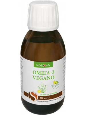 

NORSAN ОМЕГА-3 Vegan со вкусом лимона 100 мл, ОМЕГА-3 Vegan со вкусом лимона 100 мл
