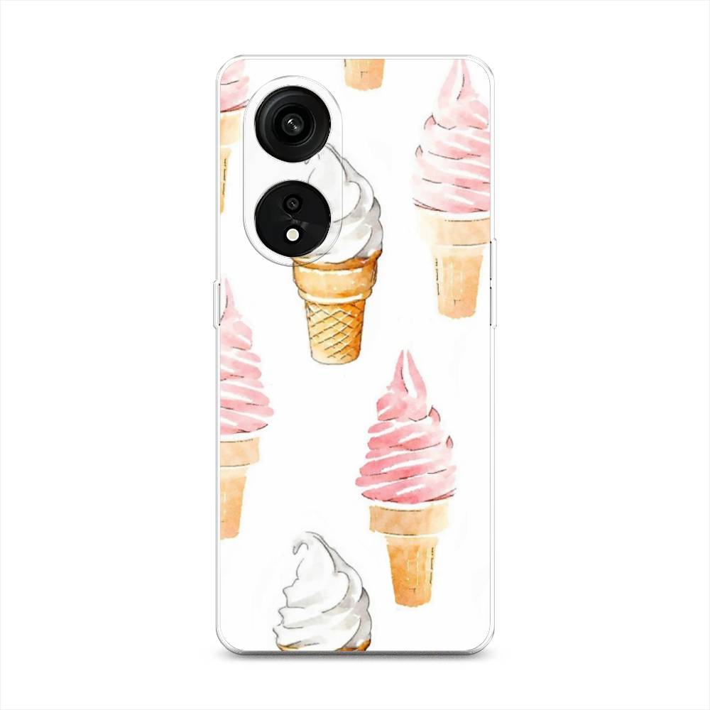 

Чехол Awog на Oppo Reno 8T 5G "Нарисованное мороженое", Белый;розовый, 2513150-10