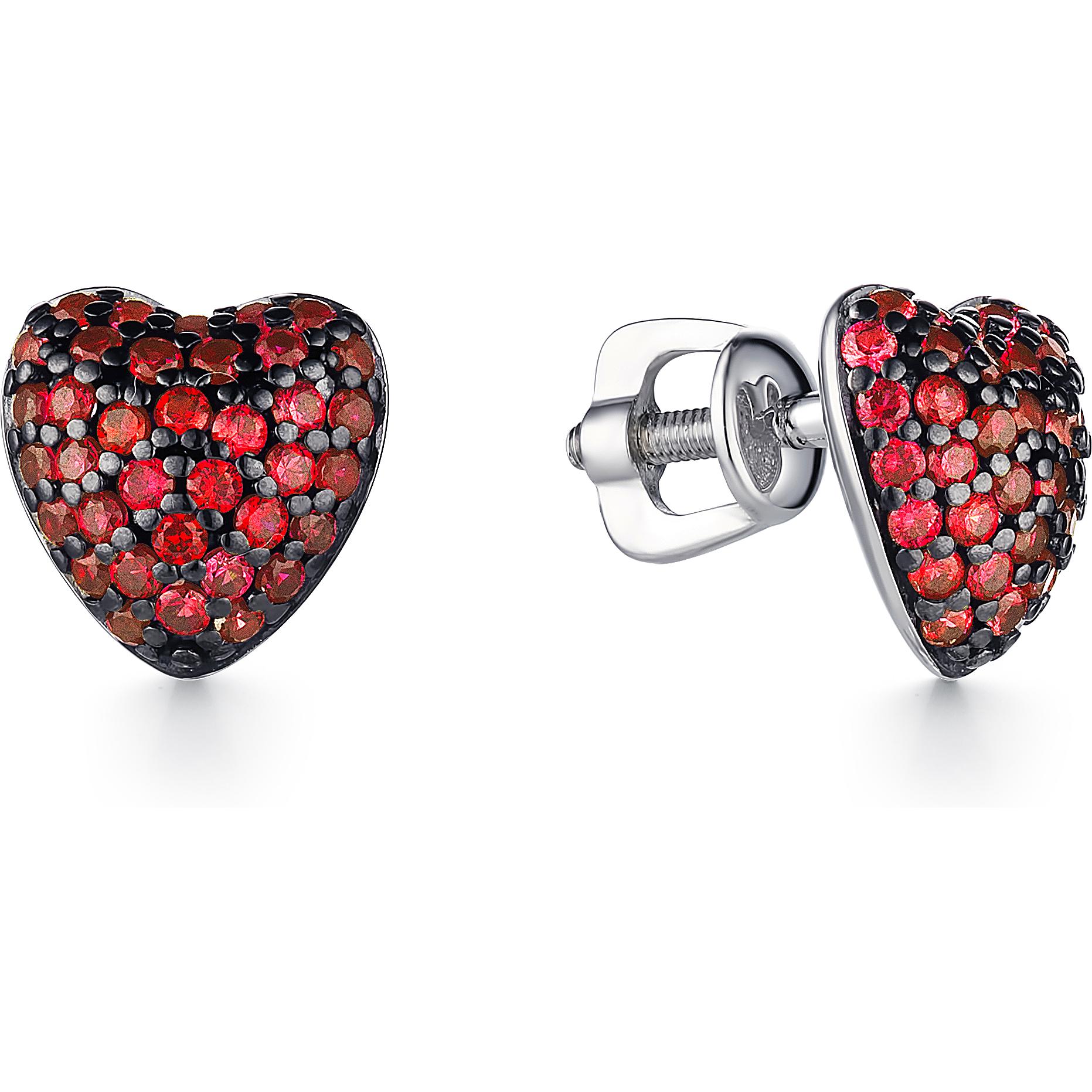 

Серьги женские из серебра АЛЬКОР 02-1367, фианит, 02-1367