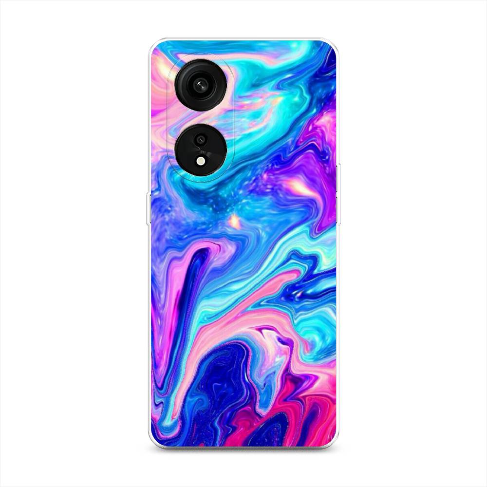 

Чехол Awog на Oppo Reno 8T 5G "Потеки краски", Розовый, 2513150-10