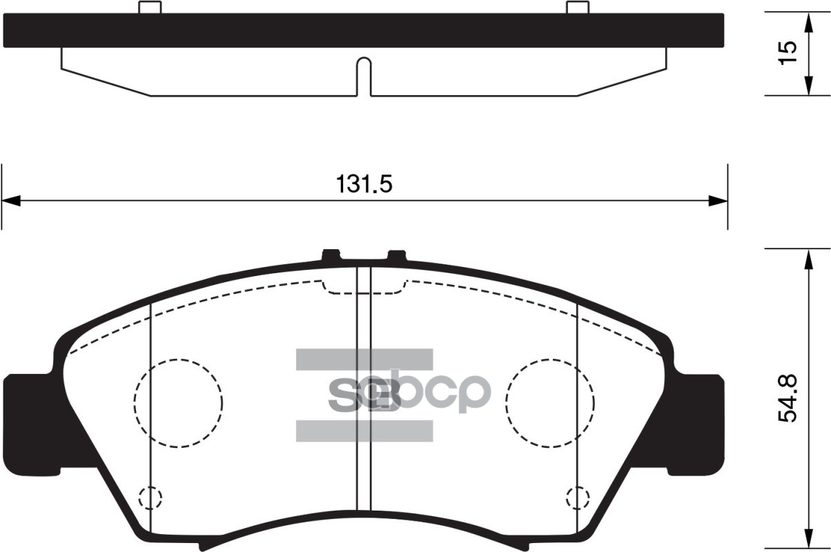 

Тормозные колодки Sangsin brake передние sp2032