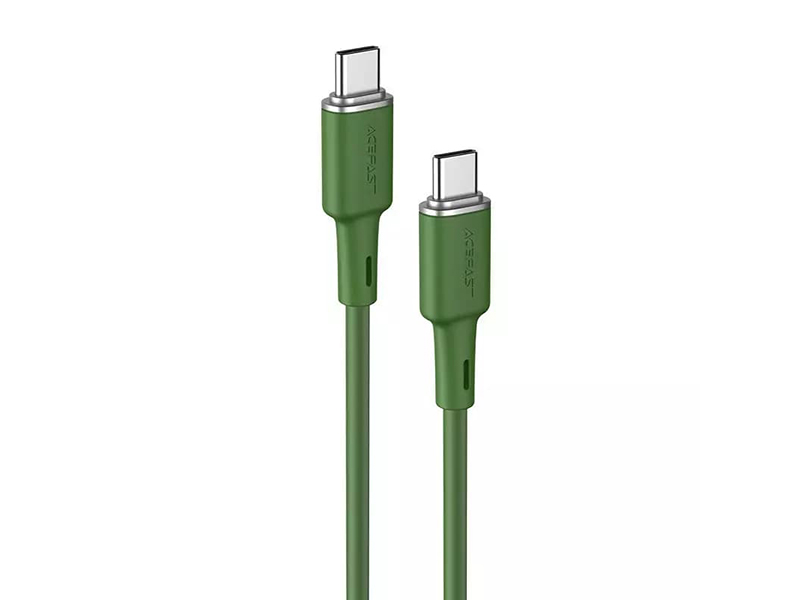 Аксессуар Acefast C2-03 USB Type-C - USB Type-C 1.2m Green 6974316280750