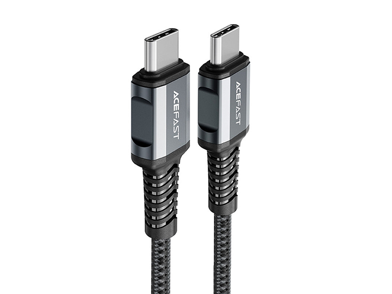 Аксессуар Acefast C1-03 USB Type-C - USB Type-C 1.2m Grey 6974316280538