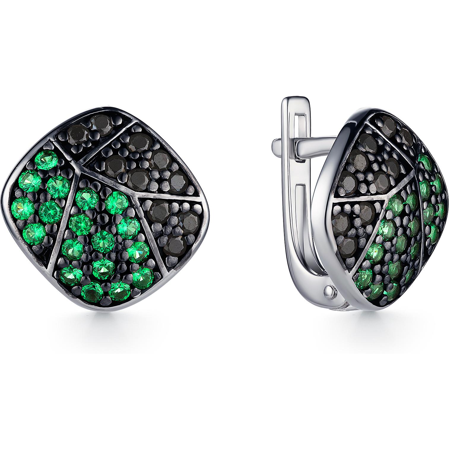 

Серьги женские из серебра АЛЬКОР 02-1300, фианит, 02-1300